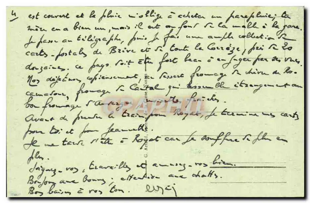 Toulouse - Das Museum der Augustiner - Straße Alsace-Lorraine — unbekannter Verleger, Nr. 25 - Rückseite
