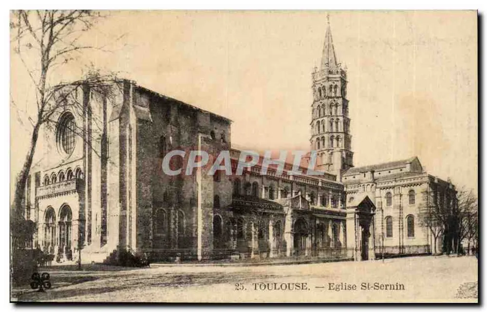 Toulouse — Igreja de São Sernim — n°25 - Frente