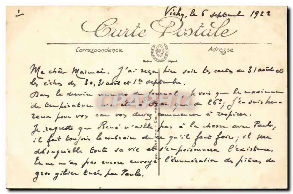 Clermont-Ferrand — Allgemeiner Blick und Plateau de Gergovie — G.J. — n°215 - Rückseite