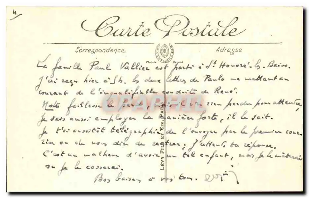 Clermont-Ferrand — Die Kathedrale und die Rue des Gras — G.J. - Rückseite