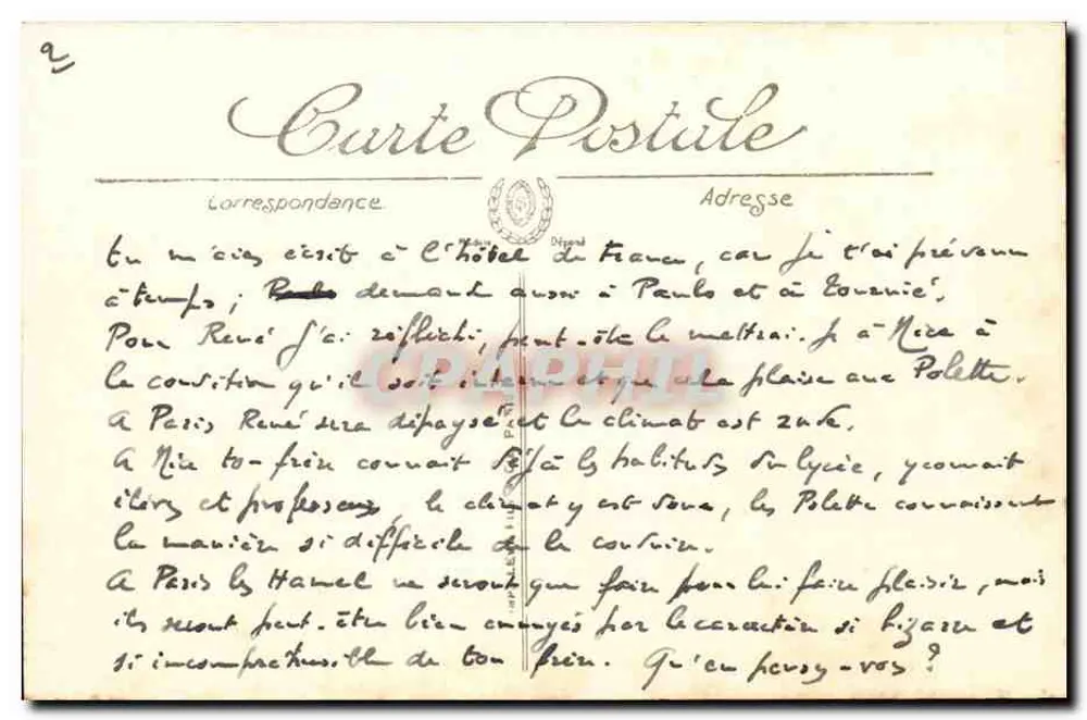 Royat-les-Bains und Clermont-Ferrand — G.J. - Rückseite