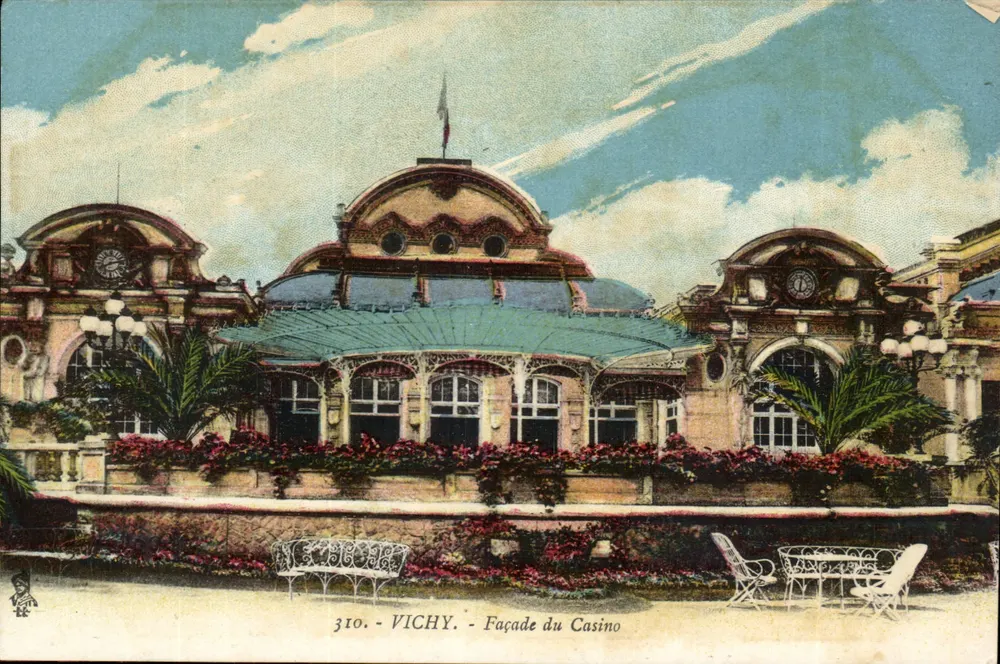 Vichy - Façade du Casino — wydanie seria 310 - Awers