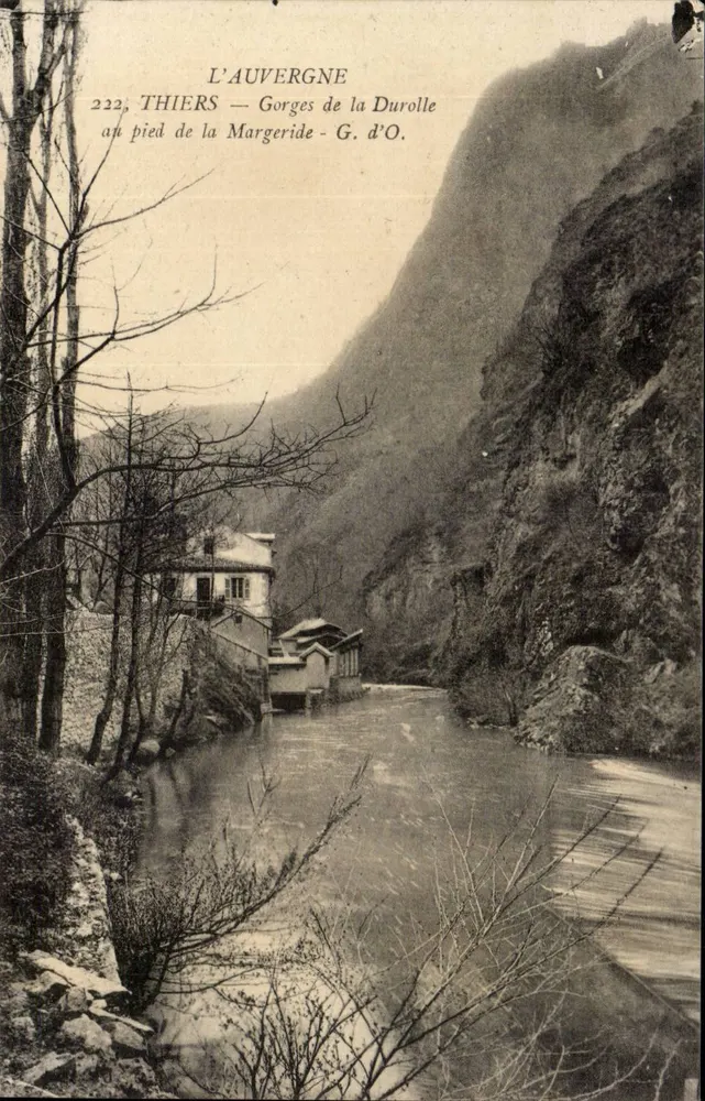 Schluchten der Durolle — am Fuße der Margeride — Thiers — Auvergne — G. d'O. - Vorderseite