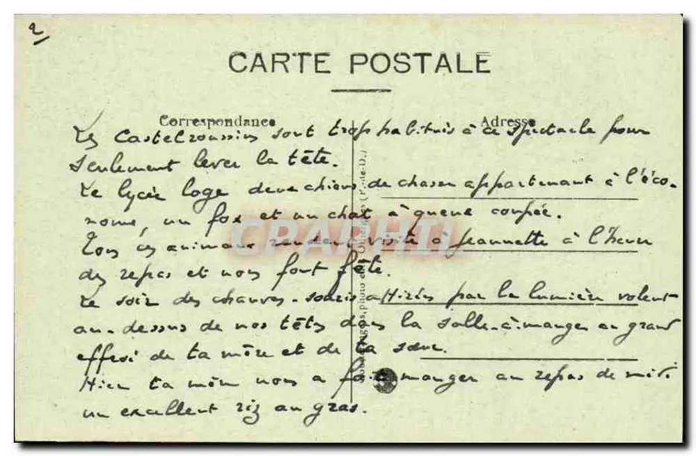 Schluchten der Durolle — am Fuße der Margeride — Thiers — Auvergne — G. d'O. - Rückseite