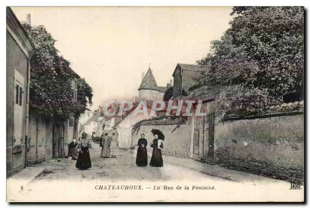 Châteauroux — A Rue de la Fontaine — J. Jacquet - Frente