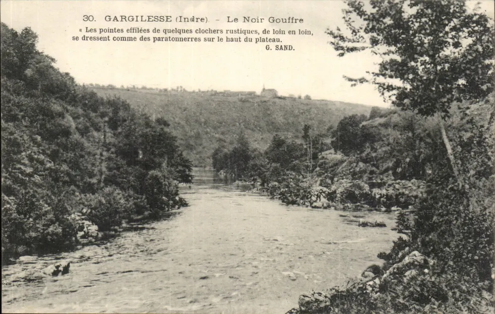Gargilesse (Indre) — O Negro Abismo — G. SAND - Frente