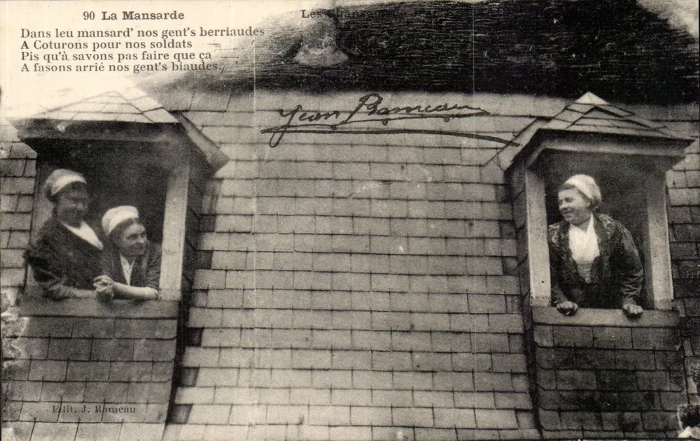 A Mansarda — Os Chantiers — Edição J. Rameau n°90 - Frente