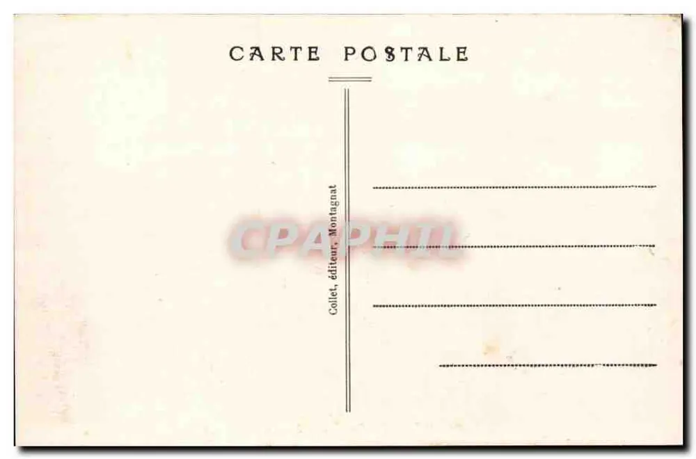Montagnat — La Ravarie — Der Alte Mühle — Collet, Verlag Montagnat - Rückseite