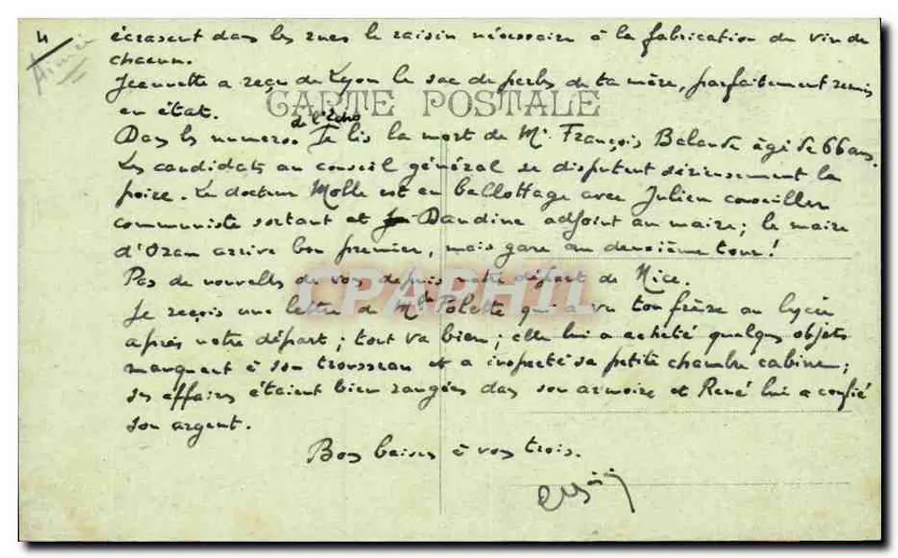 Nice - Grand Hôtel de Paris — 4, Boulevard Carabacel - Rückseite