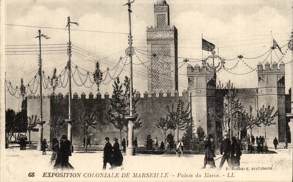 Palácio do Marrocos — Exposição Colonial de Marselha — F. Richard, arquiteto - Frente