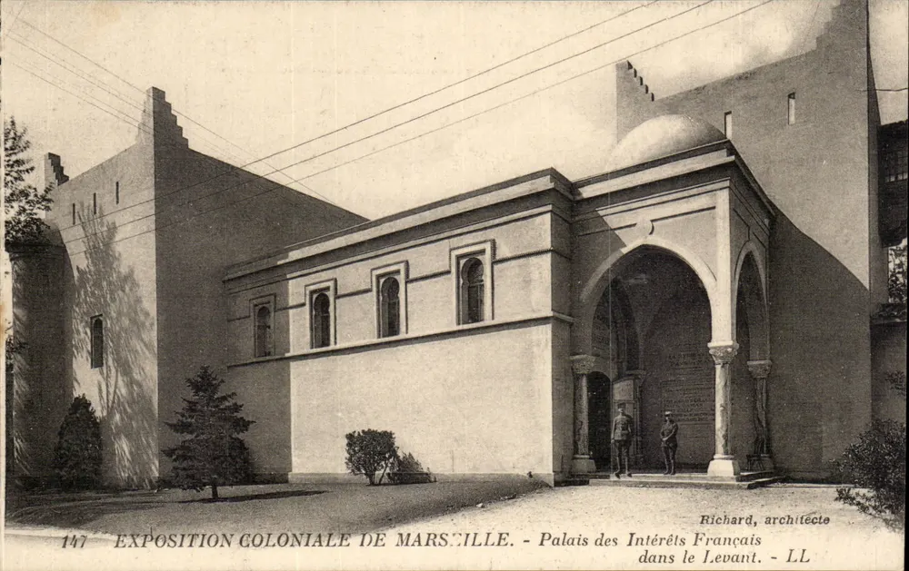 Palast der französischen Interessen im Levant — Kolonialausstellung in Marseille — Architekt Richard — Nr. 147 - Vorderseite