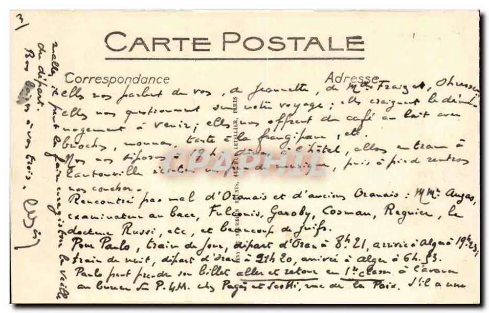 Annamiter Dorf — Kolonialausstellung in Marseille — LL - Rückseite