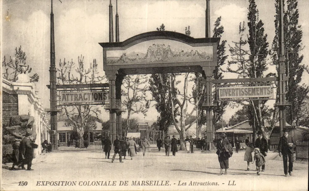 Exposição Colonial de Marselha — As Atrações — LL - Frente