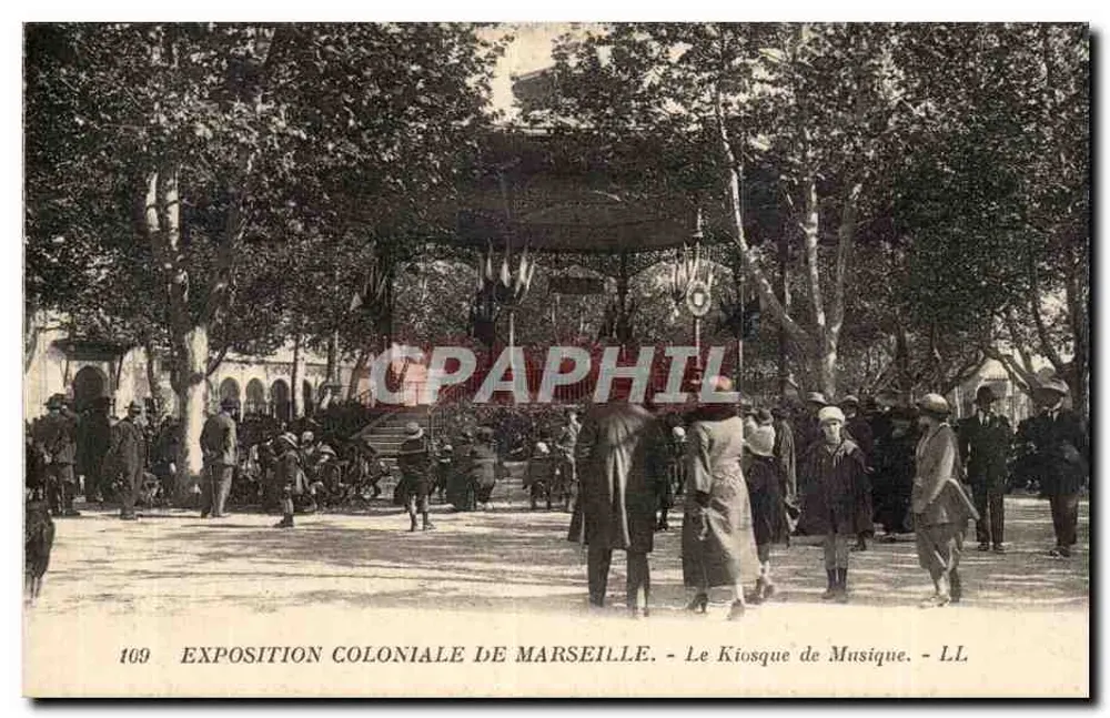 Esposizione Coloniale di Marsiglia — Il Kiosco Musicale — LL - Recto