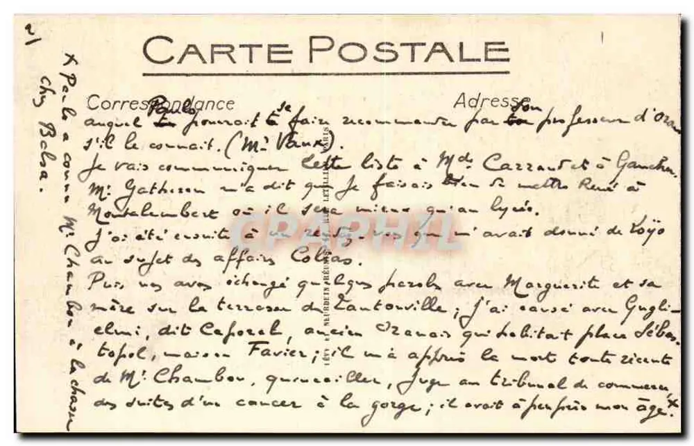 Esposizione Coloniale di Marsiglia — Il Kiosco Musicale — LL - Verso