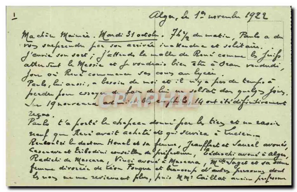ALGER — Das Winterpalast und die Kathedrale — Ideal Collection P. S. n° 67 - Rückseite