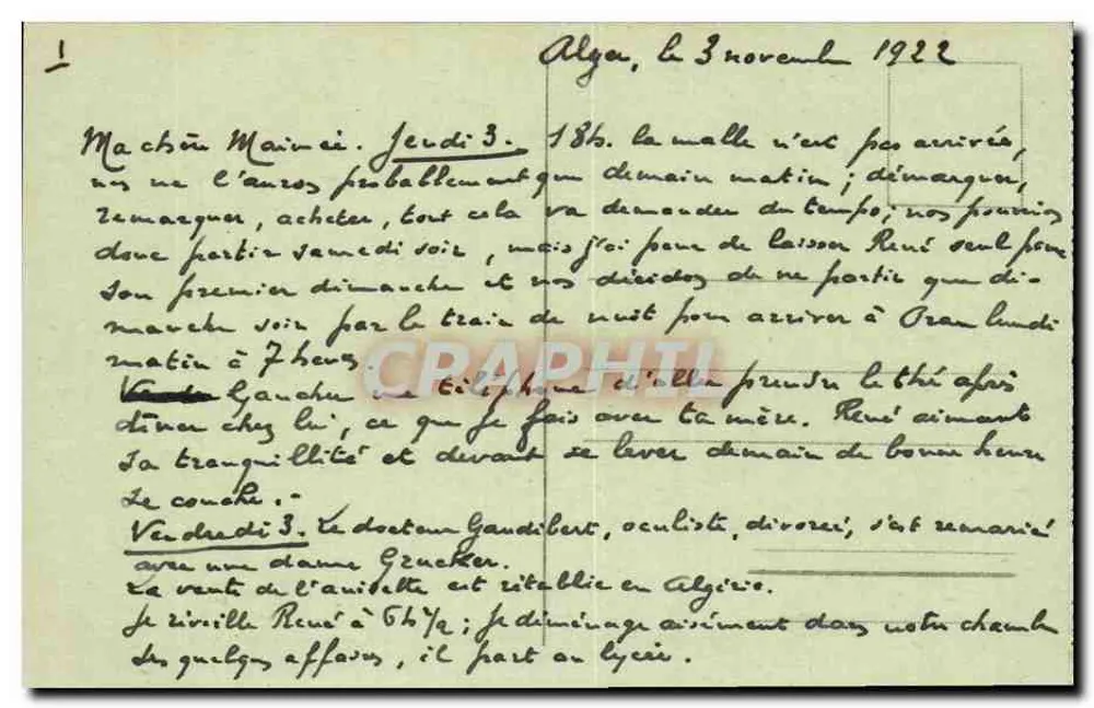 Algés - Brunnen der Ablutions - Rue de la Marine — Sammlung Idéale P.S. n°58 - Rückseite