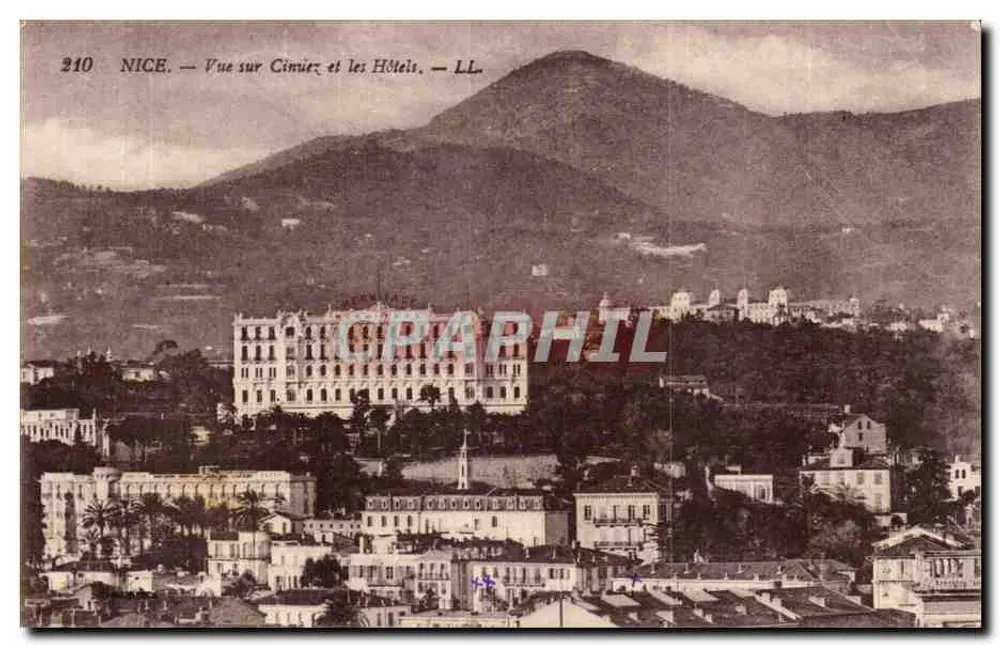 Nice — Blick auf Cimiez und die Hotels — LL. — Nr. 210 - Vorderseite