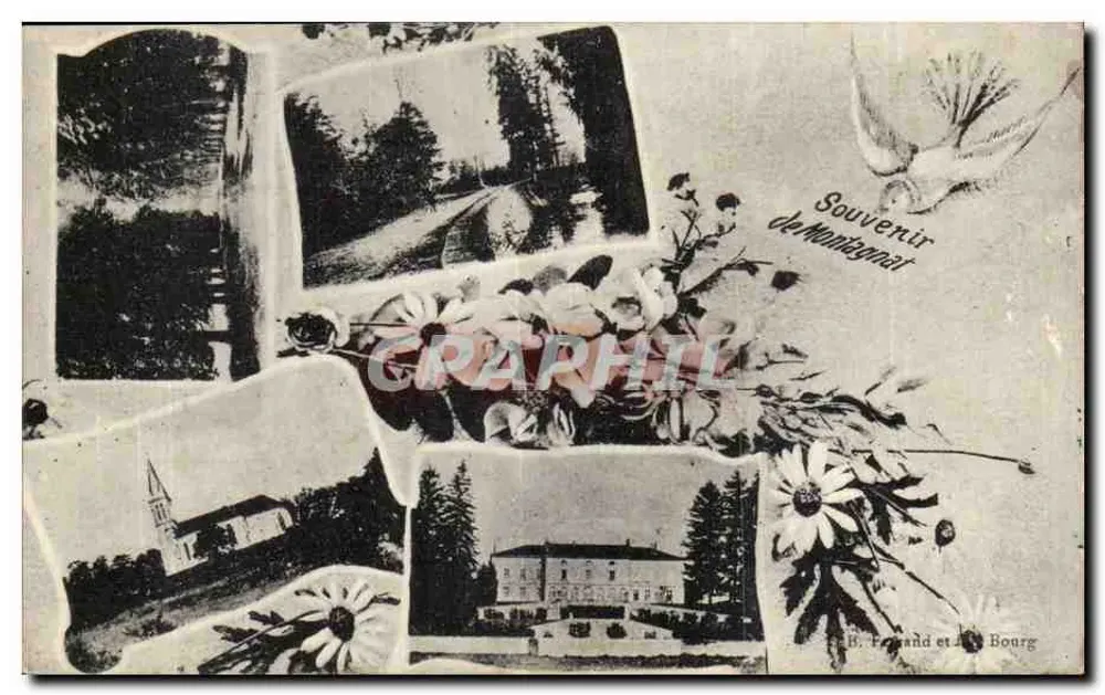 Montagnat — Lembrete de Montagnat — B. Ferand e J. Bourg - Frente