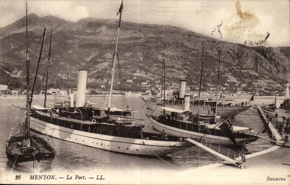 Menton — Der Hafen — LL. — Selecta - Vorderseite