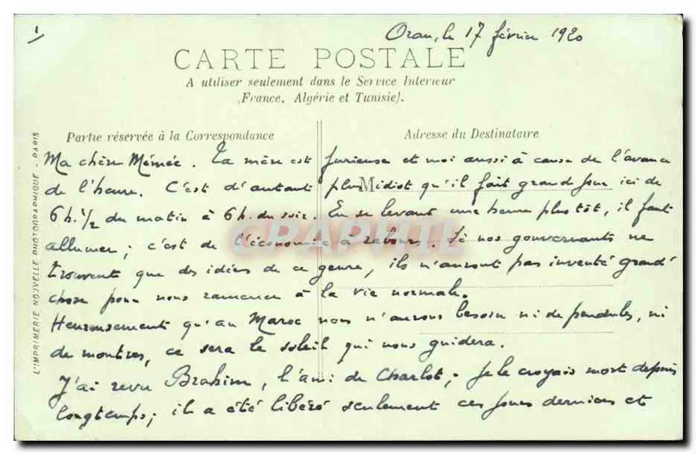 Paris — A entrada do Jardim de Paris — LL. n° 236 - Verso