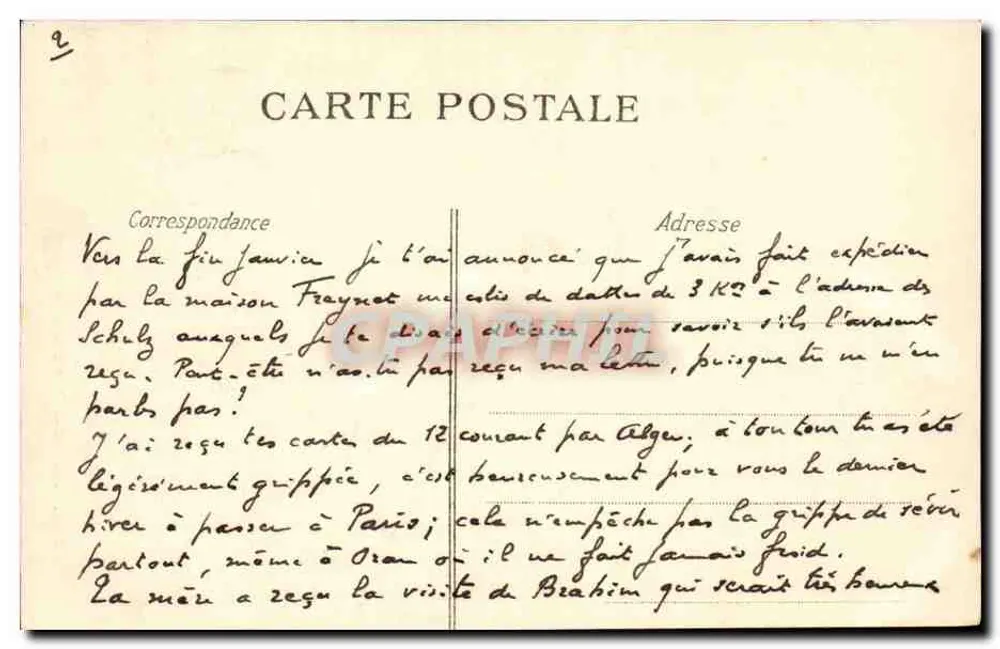 Monumento de Victor Hugo — Paris — C. L. C. n° 265 - Verso