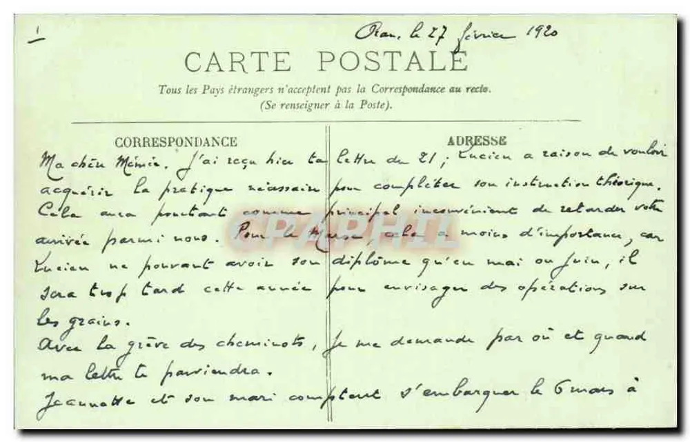 Paris — Der Bois de Boulogne — Les Acacias — LL. — n° 338 - Rückseite