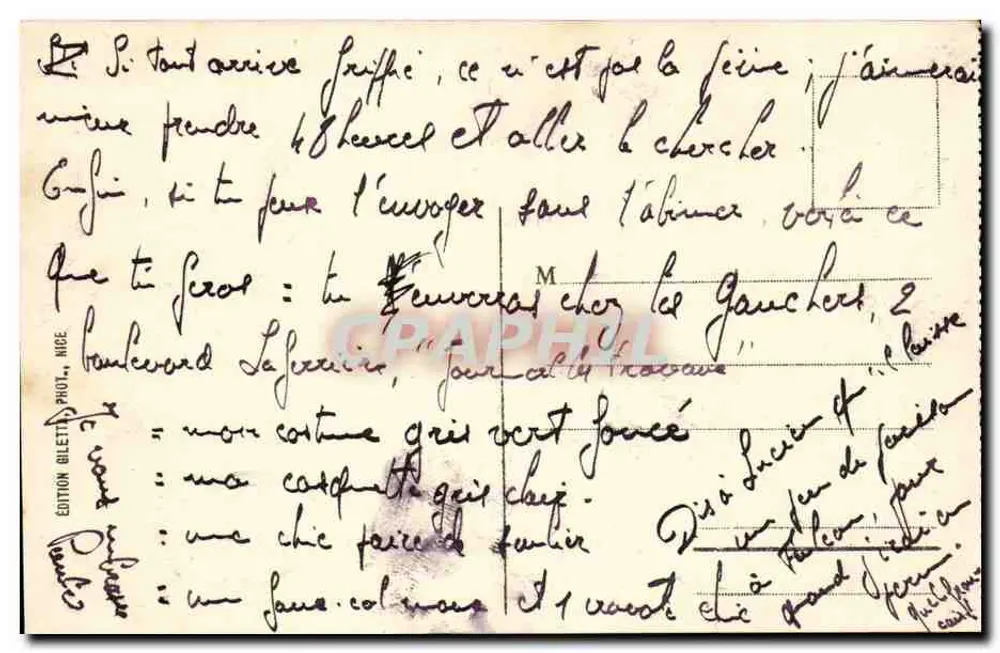 Nizza - Palast der Mole und Garten Albert I. - Promenade des Anglais - Rückseite