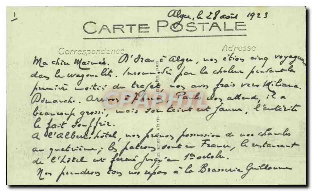 Marseille — A Estação — The Station — LL, n°159 - Verso