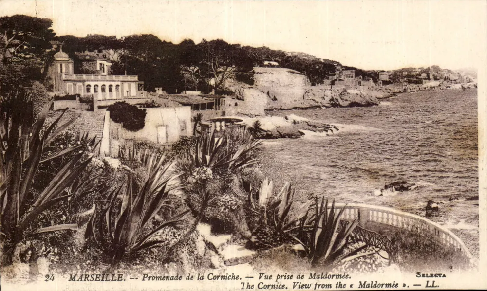 Marseille — Promenade de la Corniche — Ansicht vom Maldormée — Selecta - Vorderseite