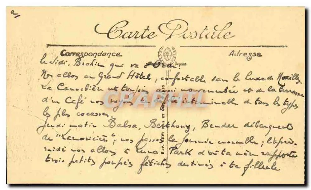 Marseille — Ansicht des Schlosses If — Selecta, n°120 - Rückseite