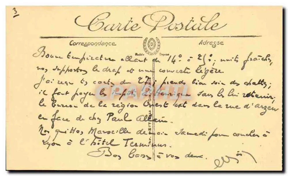Marselha — O Forte Saint-Jean — Selecta, n°59 - Verso