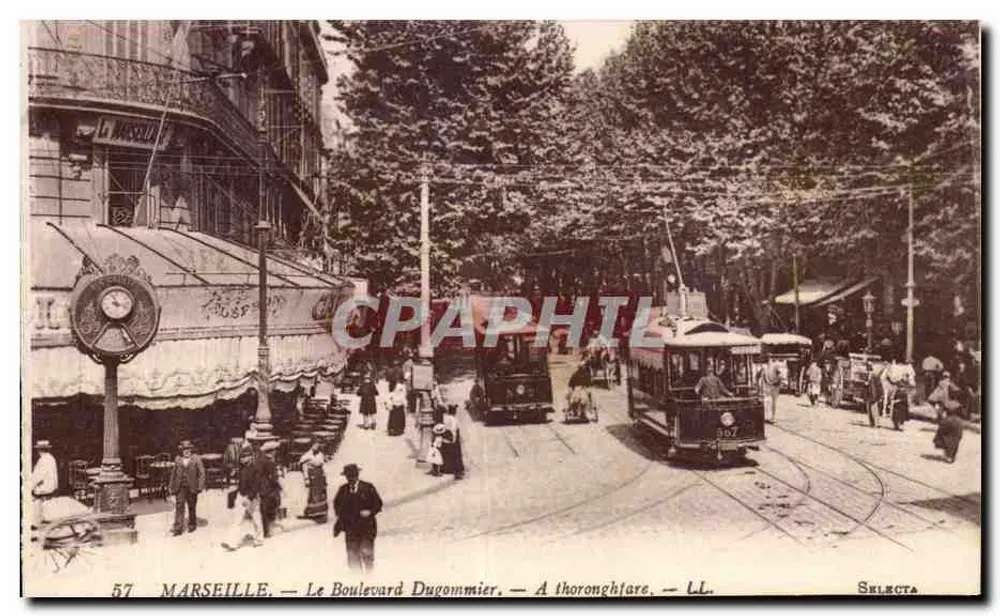 Marselha — O Boulevard Dugommier — Uma avenida — Selecta - Frente