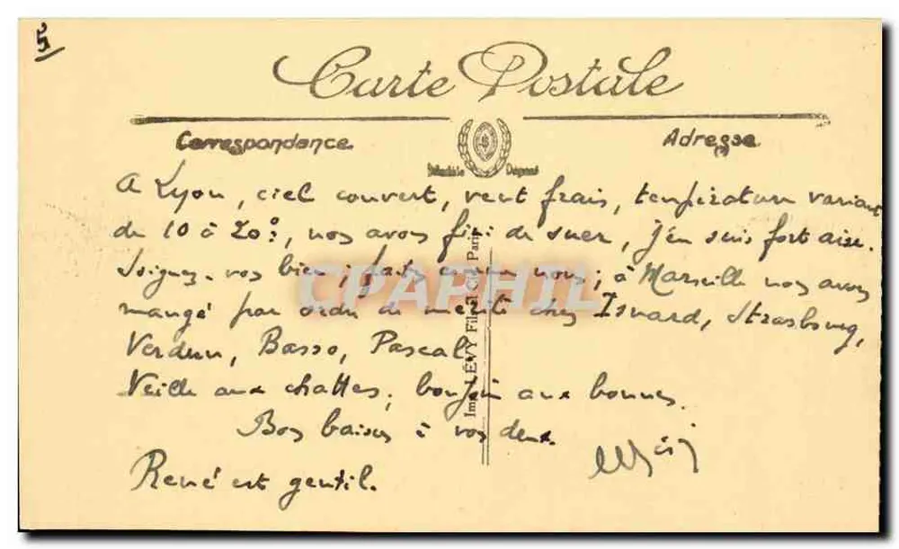 Marseille — La passe du Vieux Port — Selecta, n° 194 - Rückseite