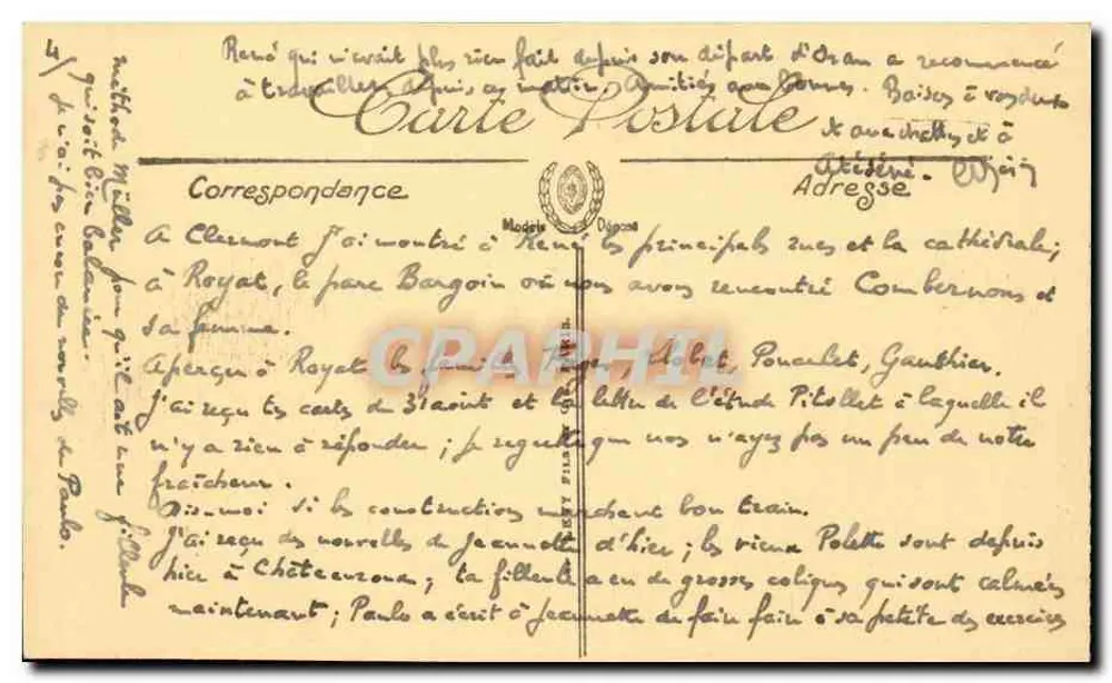 Marseille — La Cannebière vom Hafen aus gesehen — LL — Selecta - Rückseite
