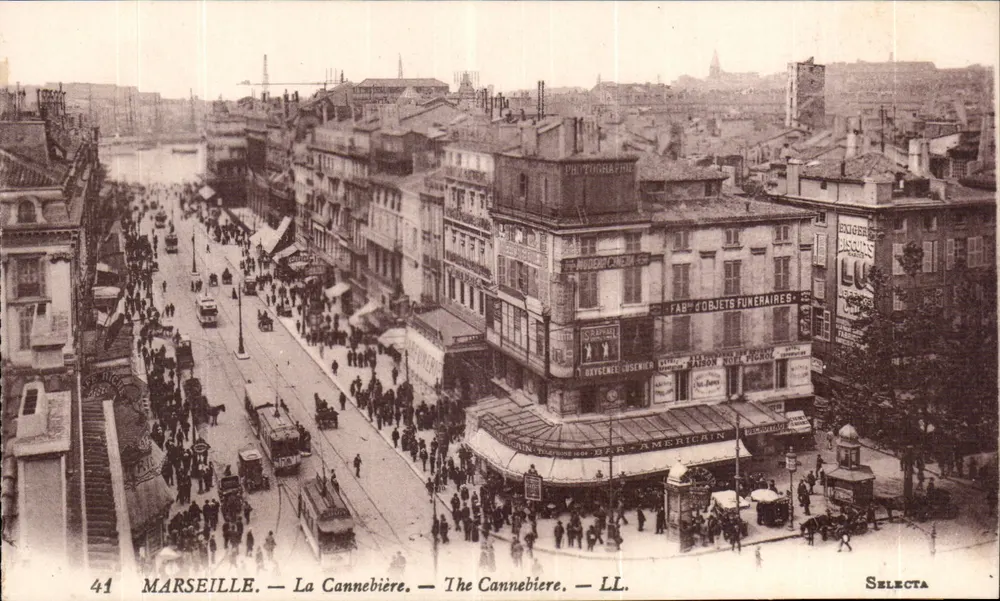 Marselha — La Cannebière — LL. — Selecta - Frente