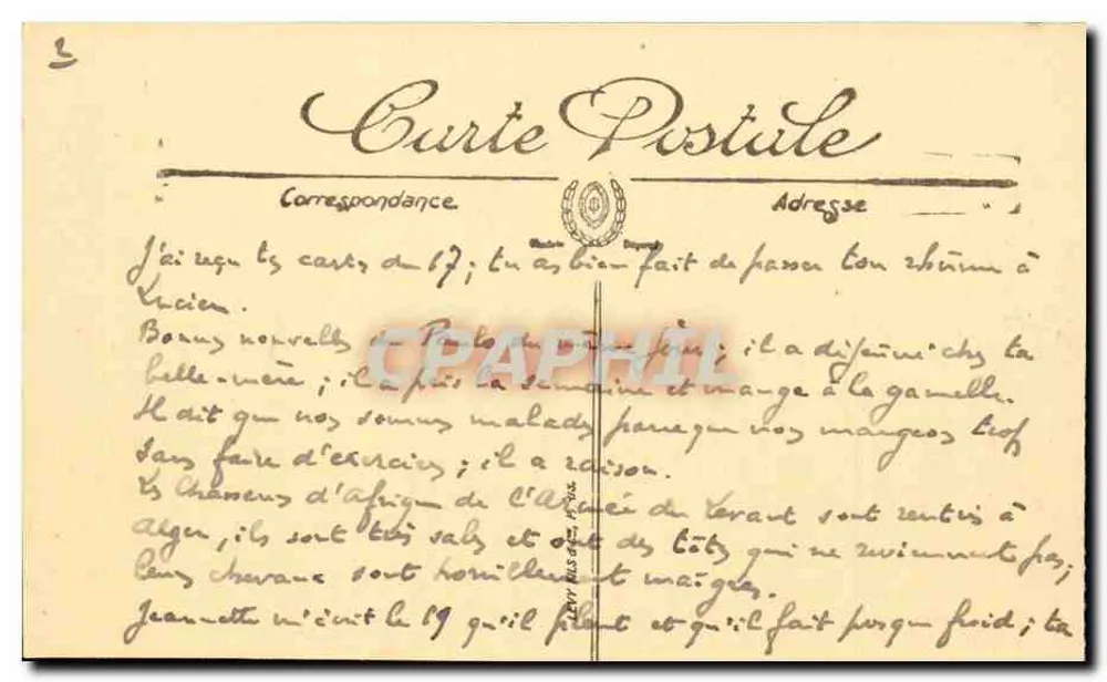 Marselha — La Cannebière — LL. — Sélecta - Verso