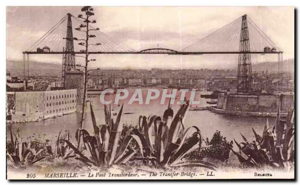 Marseille — O Ponte Transbordeur — LL. — Selecta - Frente