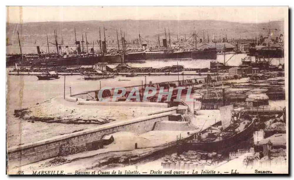Marseille — Basins und Kai der Joliette — Selecta, n°75 - Vorderseite