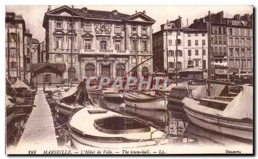 Marseille — O Hotel de Ville — LL. — Selecta - Frente