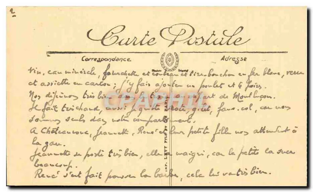 Marseille — A rua de Noailles — Selecta - Verso