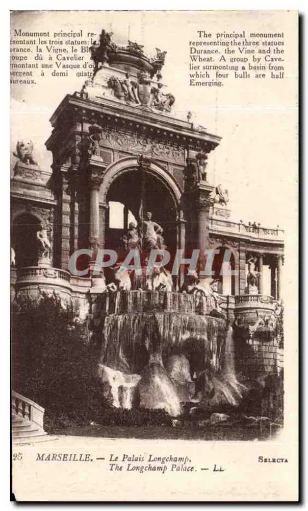 Marseille — O Palácio Longchamp — Selecta - Frente