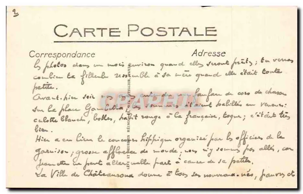 Marseille - Nossa Senhora da Guarda - LL - Verso