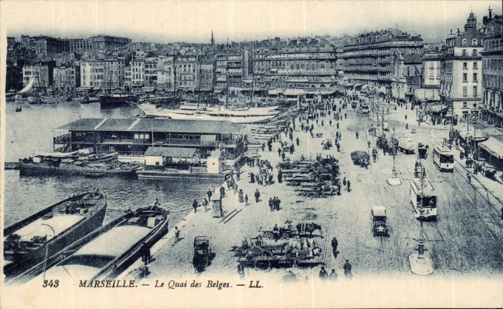Marsiglia — Il Quai des Belges — LL. — n° 343 - Recto