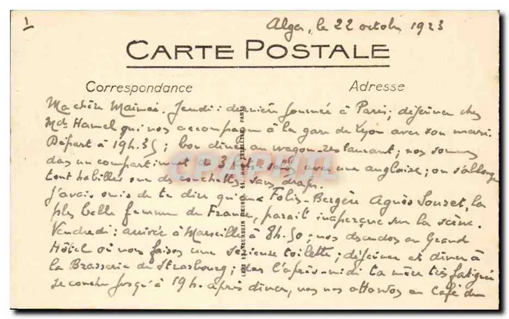Marseille — O Castelo de If — LL — n°195 - Verso