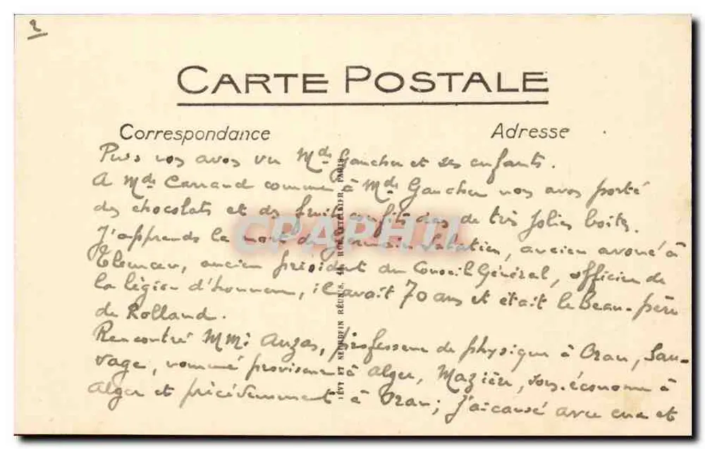 Marseille — Fontaine Cantini und Avenue du Prado — LL. n° 318 - Rückseite