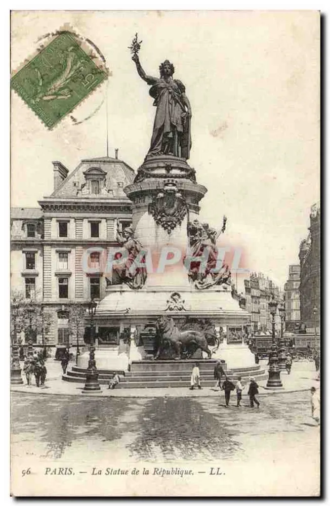 Paris — A Estátua da República — LL. - Frente