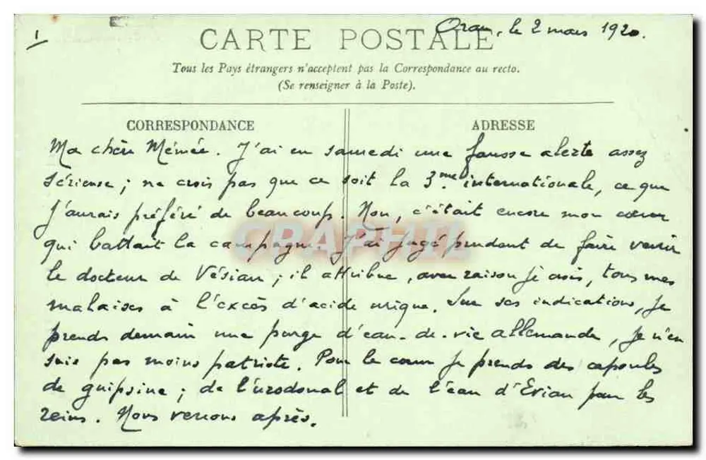 Paris — A Estátua da República — LL. - Verso