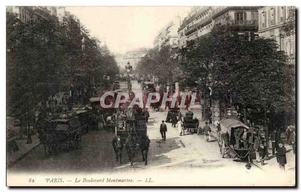 Paris — O Boulevard Montmartre — LL. - Frente