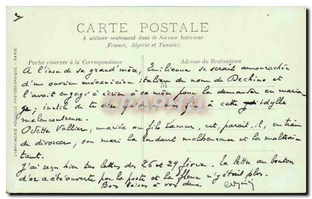 Paris — O Boulevard Montmartre — LL. - Verso